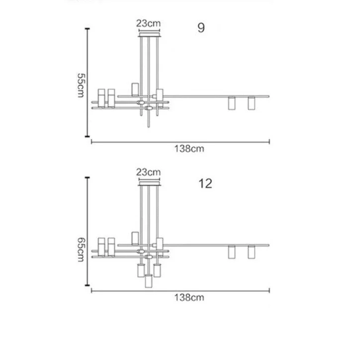GOLD BLACK MODERN LED TRACK LIGHTING | CL785685