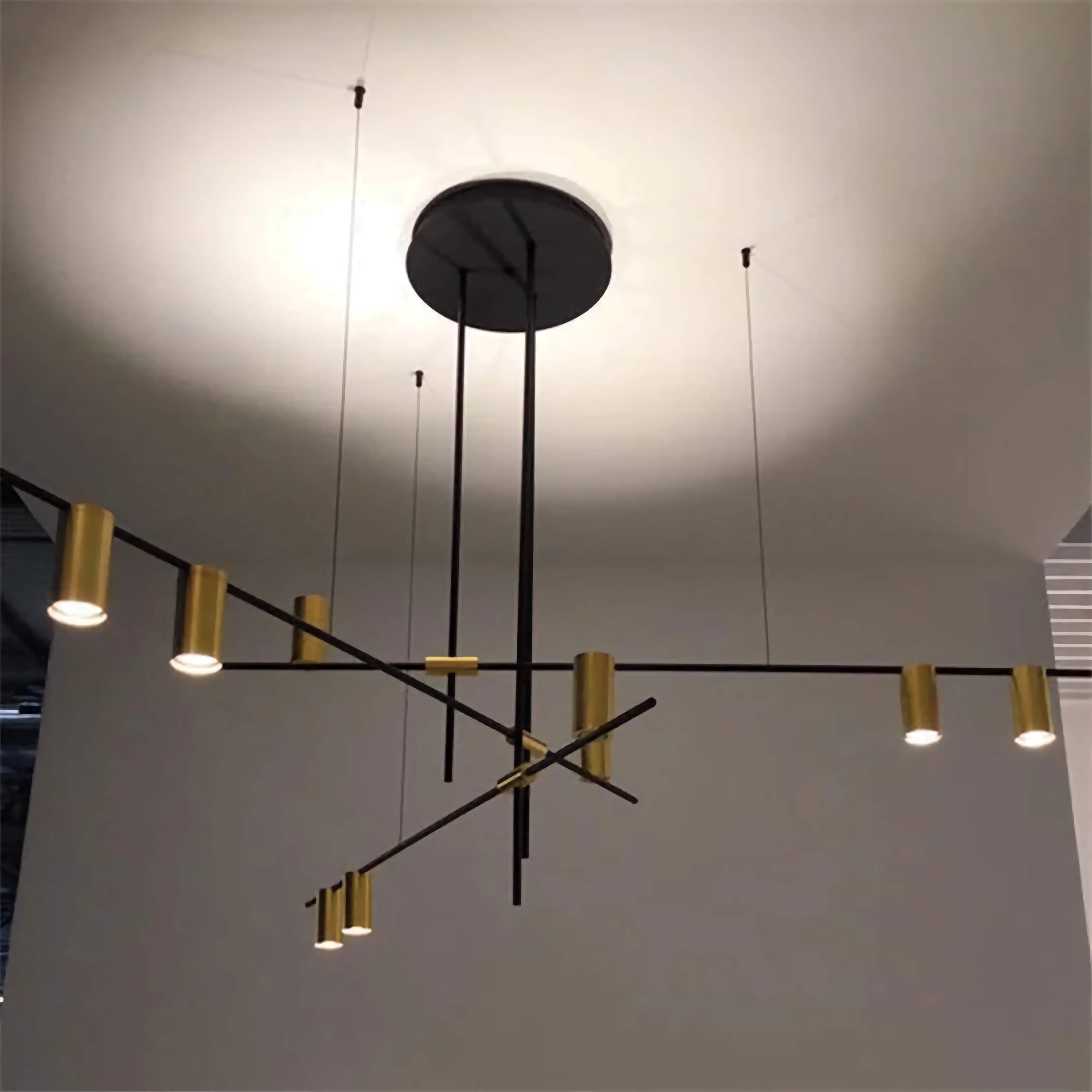 GOLD BLACK MODERN LED TRACK LIGHTING | CL785685