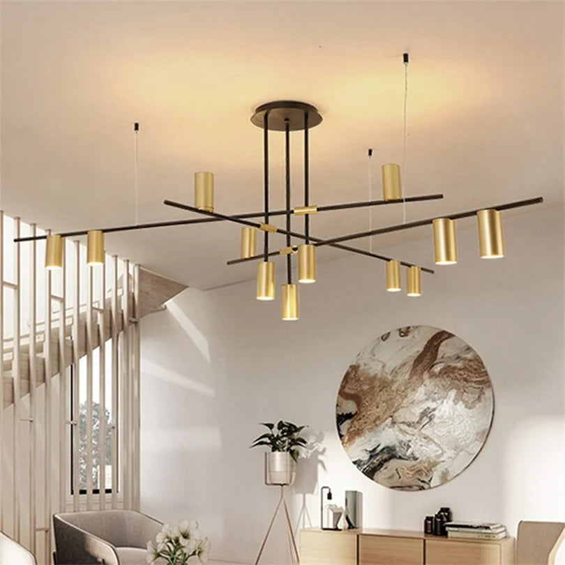 GOLD BLACK MODERN LED TRACK LIGHTING | CL785685