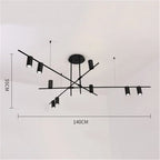 GOLD BLACK MODERN LED TRACK LIGHTING | CL785685