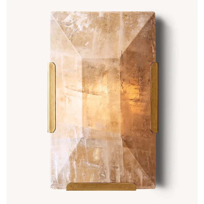 Brass CALCITE WALL SCONCES | CLUG02