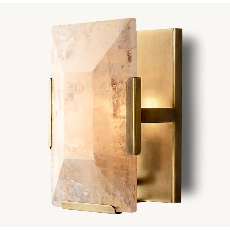 Brass CALCITE WALL SCONCES | CLUG02