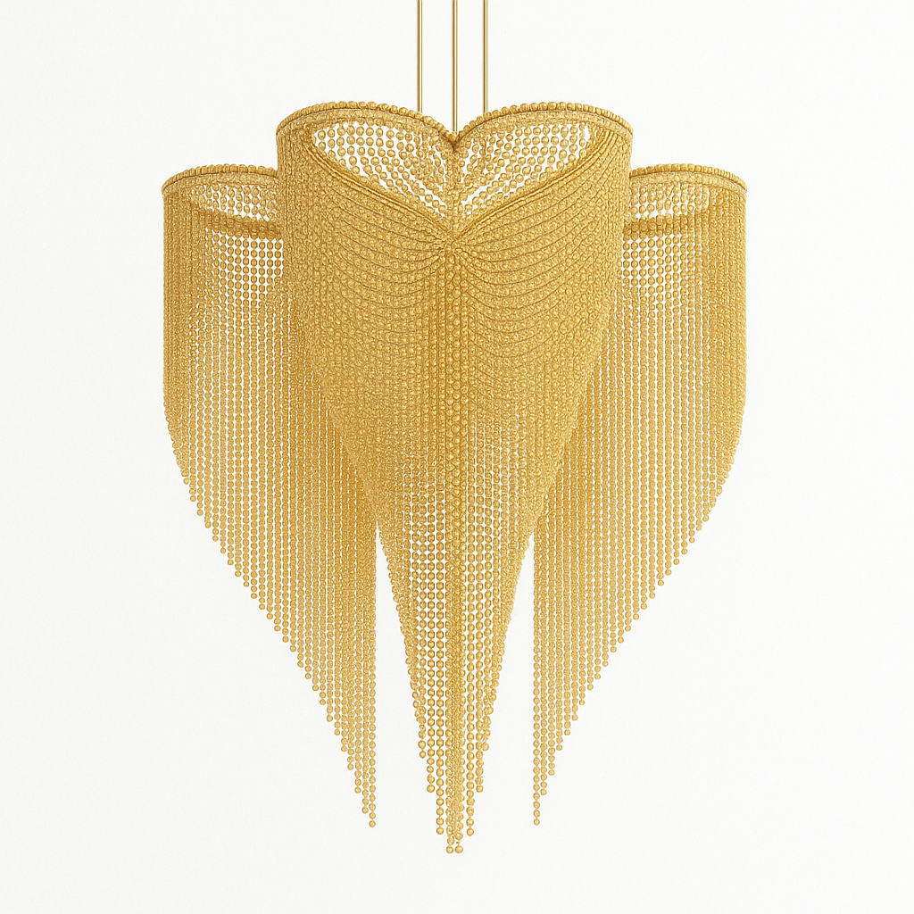 GOLD CLOVER MESH CHANDELIER | CLFT85200G