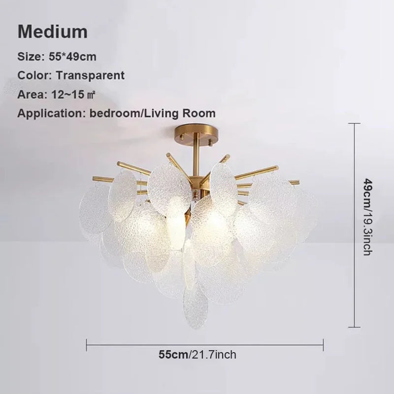 GOLD CRYSTAL CEILING LAMP | CL1002356