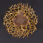 GOLD LEAF DECORATIVE WALL SCONCE | DESIGN CLVE025