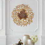 GOLD LEAF DECORATIVE WALL SCONCE | DESIGN CLVE025