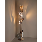 GOLD LEAF MARBLE FLOOR LAMP | CLTAD0196