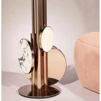 GOLD LEAF MARBLE FLOOR LAMP | CLTAD0196