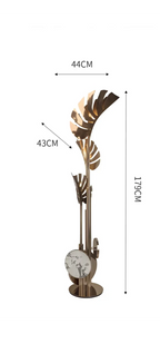 GOLD LEAF MARBLE FLOOR LAMP | CLTAD0196