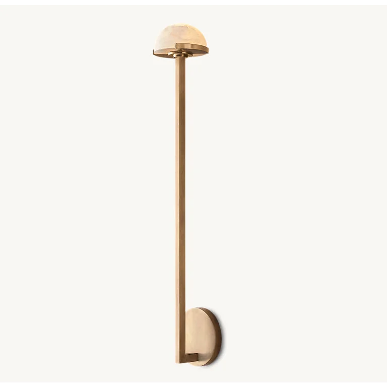 LINEAR BRASS AND ALABASTER WALL SCONCES | CL0246CH