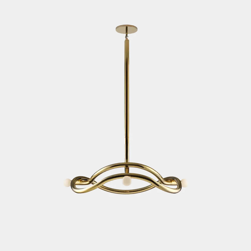 GOLD MID-CENTURY CHANDELIER | CLKZ075