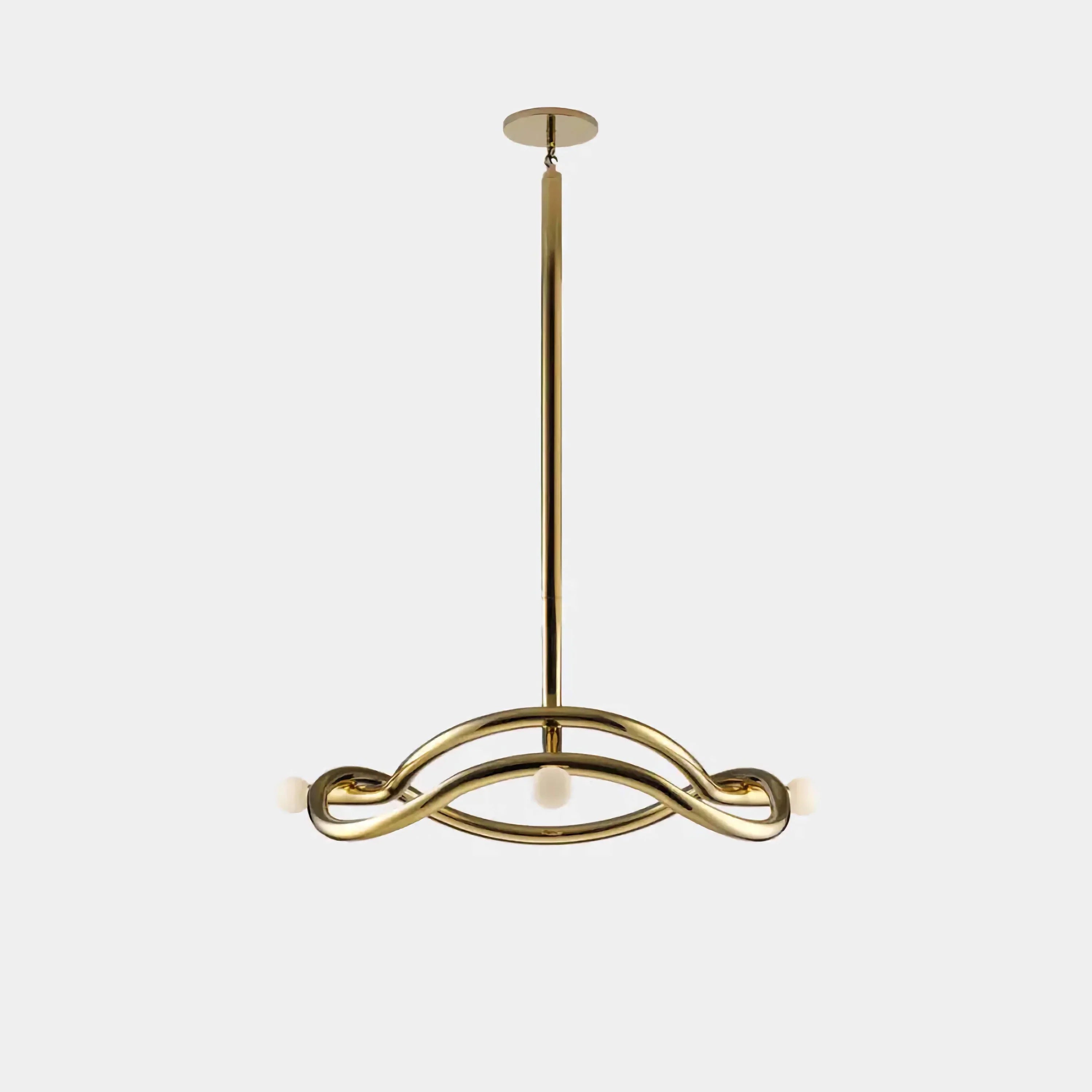 GOLD MID-CENTURY CHANDELIER | CLKZ075