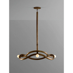 GOLD MID-CENTURY CHANDELIER | CLKZ075