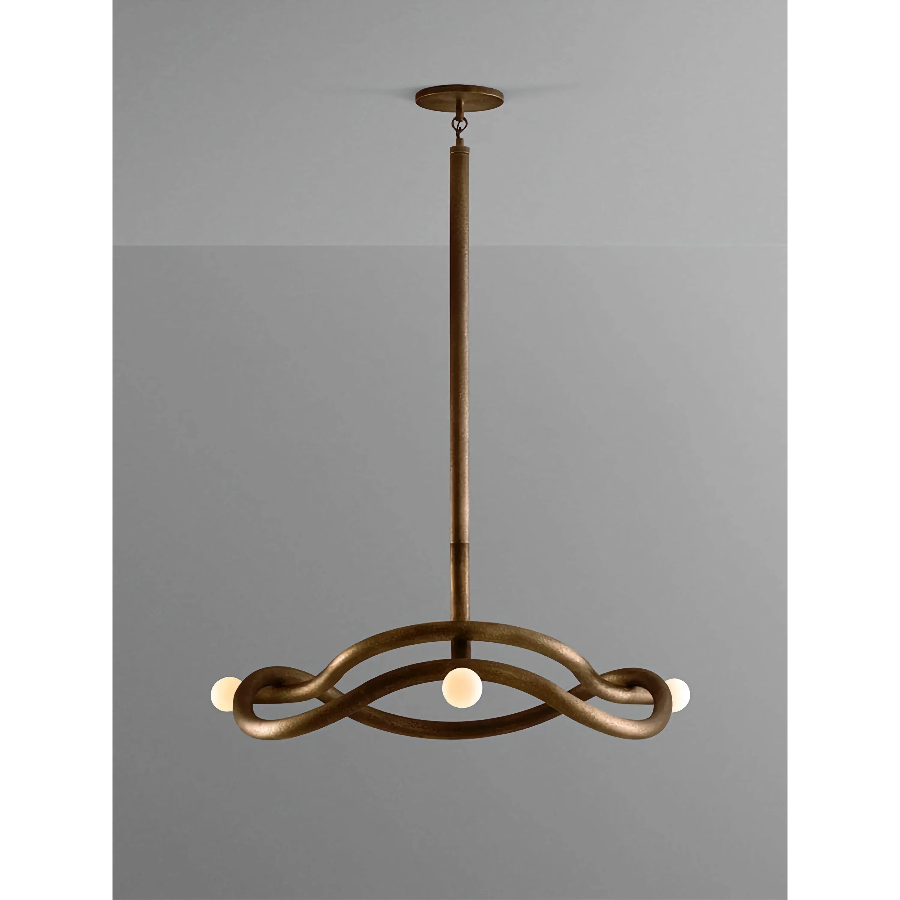 GOLD MID-CENTURY CHANDELIER | CLKZ075