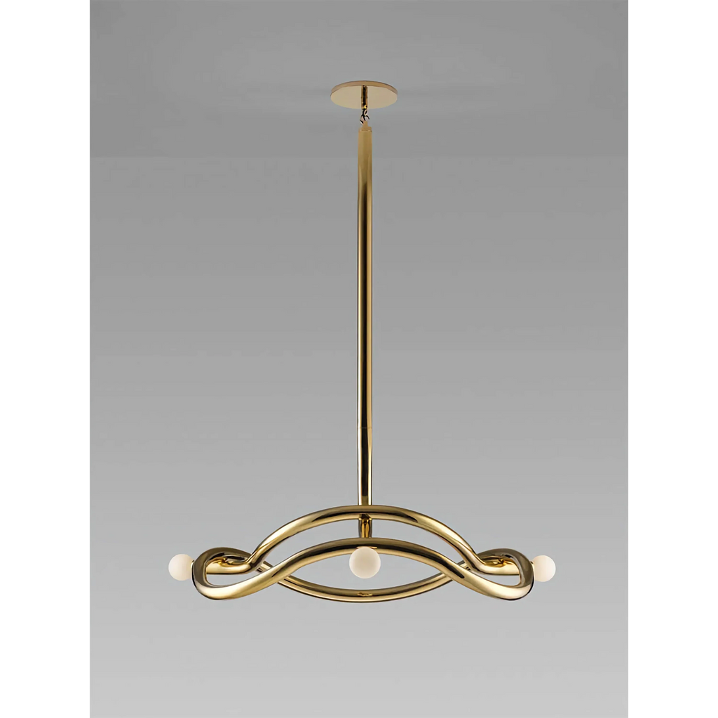 GOLD MID-CENTURY CHANDELIER | CLKZ075