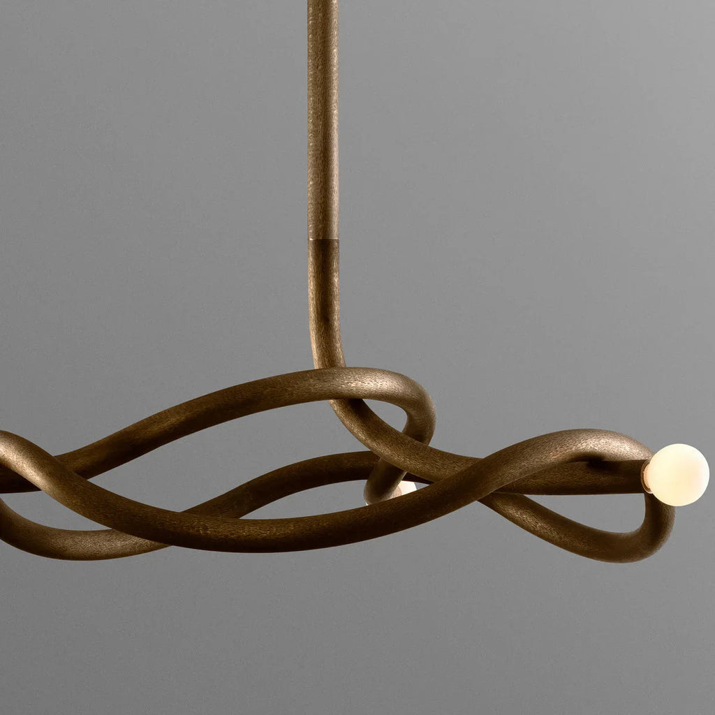 GOLD MID-CENTURY CHANDELIER | CLKZ075