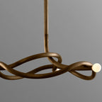 GOLD MID-CENTURY CHANDELIER | CLKZ075