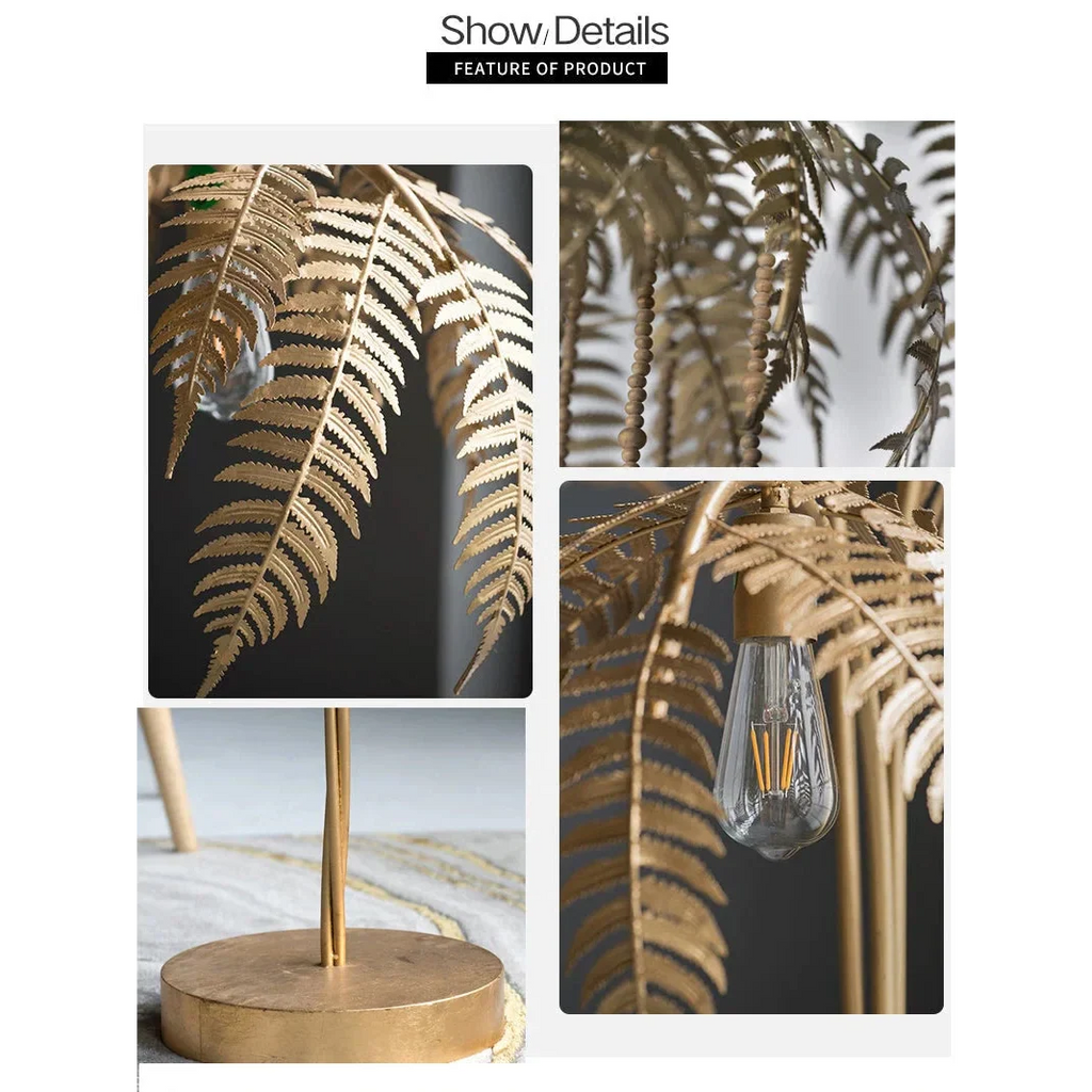 GOLD PALM TREE TABLE LAMP | CL778965