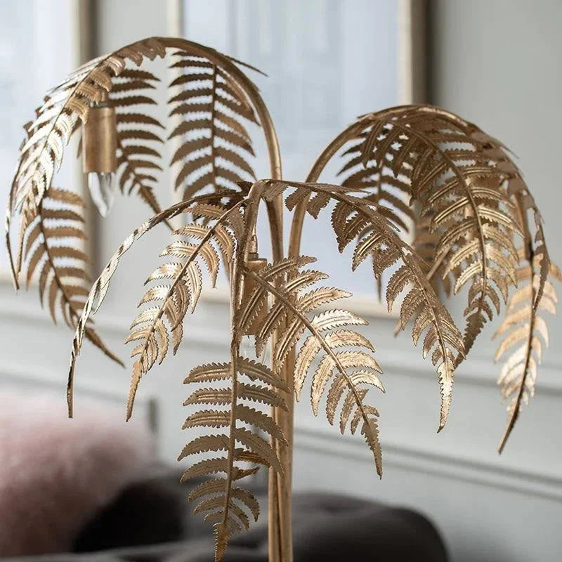 GOLD PALM TREE TABLE LAMP | CL778965