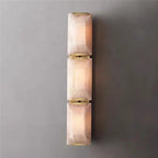 GOLD TRIPLE CALCITE WALL SCONCES | CLUG03
