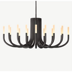 GRAND BLACK CANDELABRA CHANDELIER | CL0287KLB