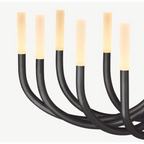 GRAND BLACK CANDELABRA CHANDELIER | CL0287KLB