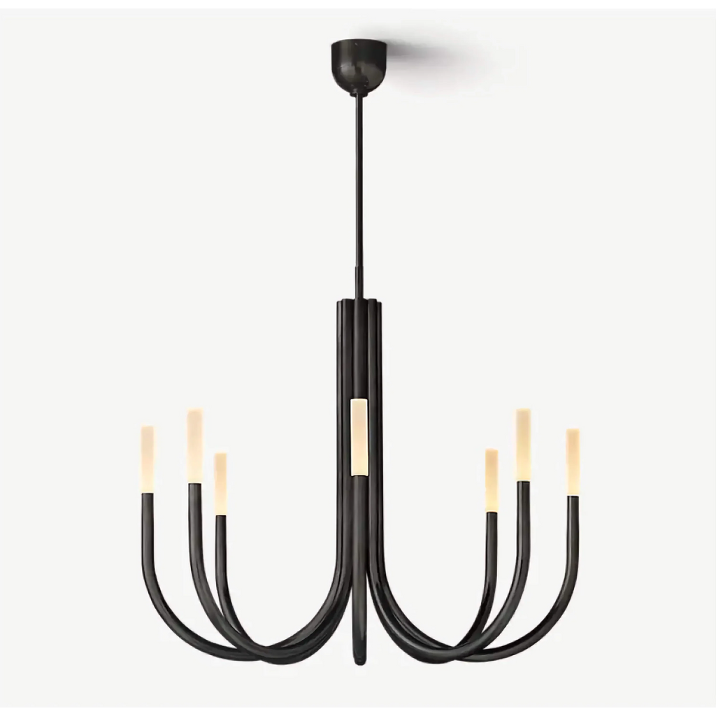 GRAND BLACK CANDELABRA CHANDELIER | CL0287KLB