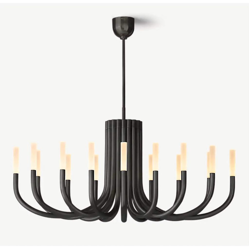 GRAND BLACK CANDELABRA CHANDELIER | CL0287KLB