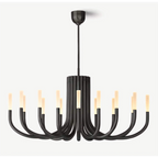 GRAND BLACK CANDELABRA CHANDELIER | CL0287KLB