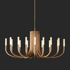 GRAND COPPER CANDELABRA CHANDELIER | CL0287KL