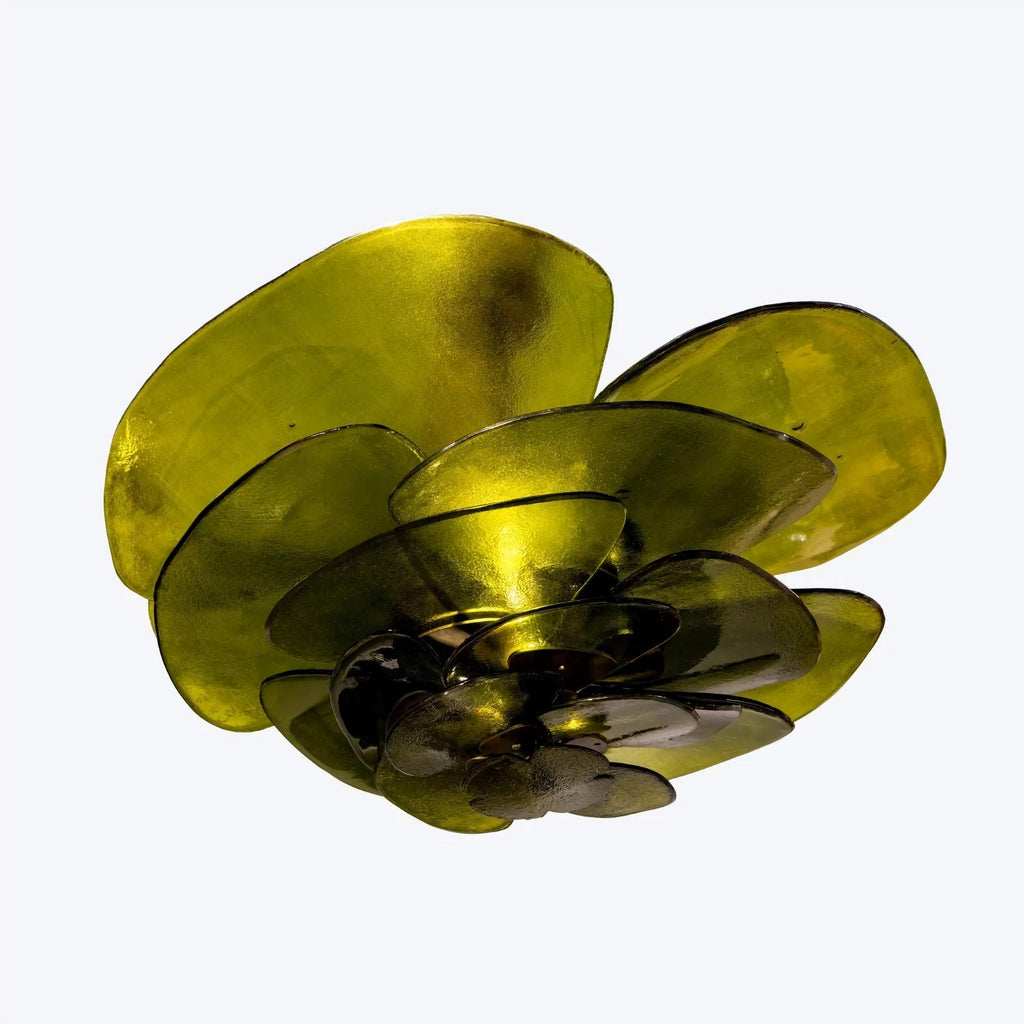 GREEN FIORE ART DECO GLASS CHANDELIER | CLZL896620G
