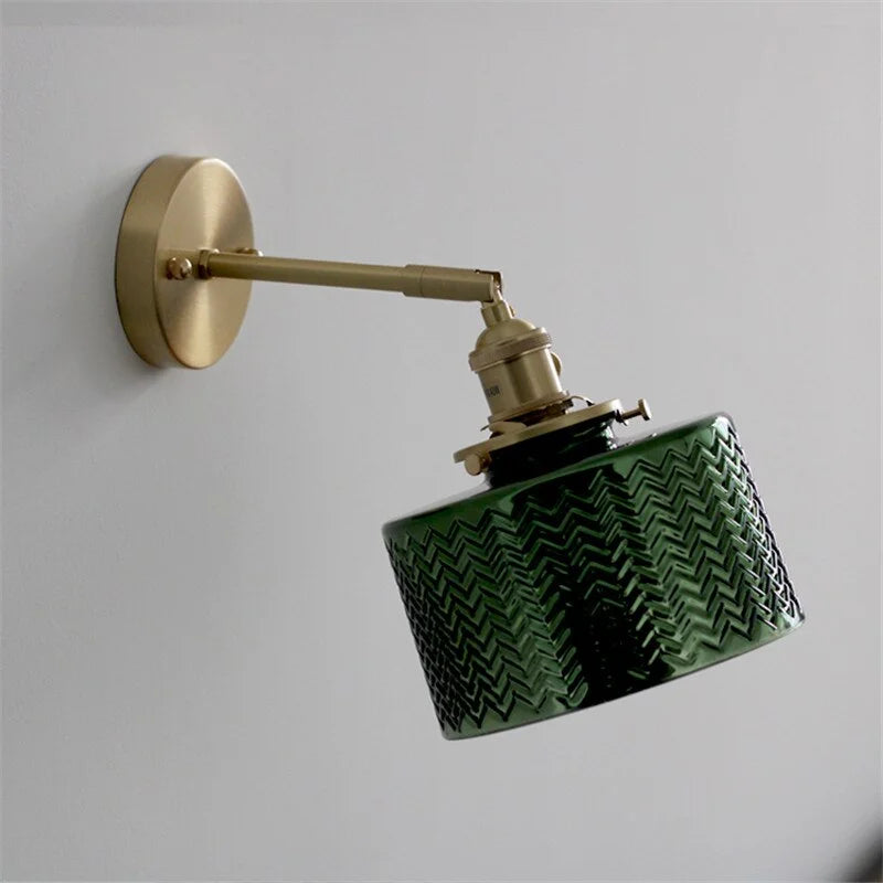 GREEN GLASS WALL LAMP | CL120055