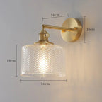 GREEN GLASS WALL LAMP | CL120055
