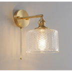 GREEN GLASS WALL LAMP | CL120055