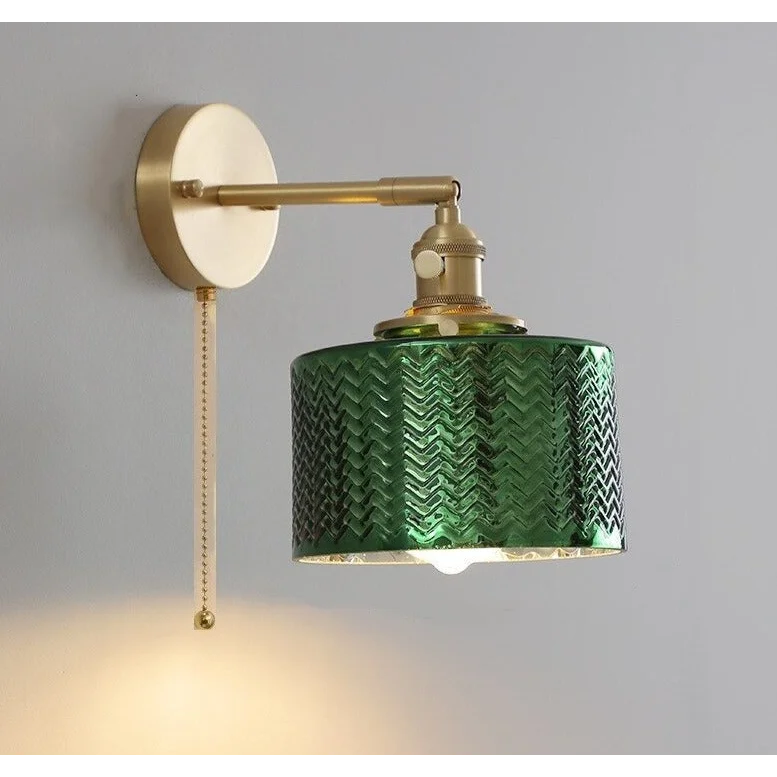 GREEN GLASS WALL LAMP | CL120055