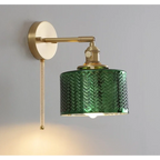 GREEN GLASS WALL LAMP | CL120055