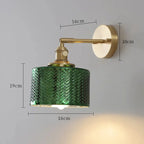 GREEN GLASS WALL LAMP | CL120055