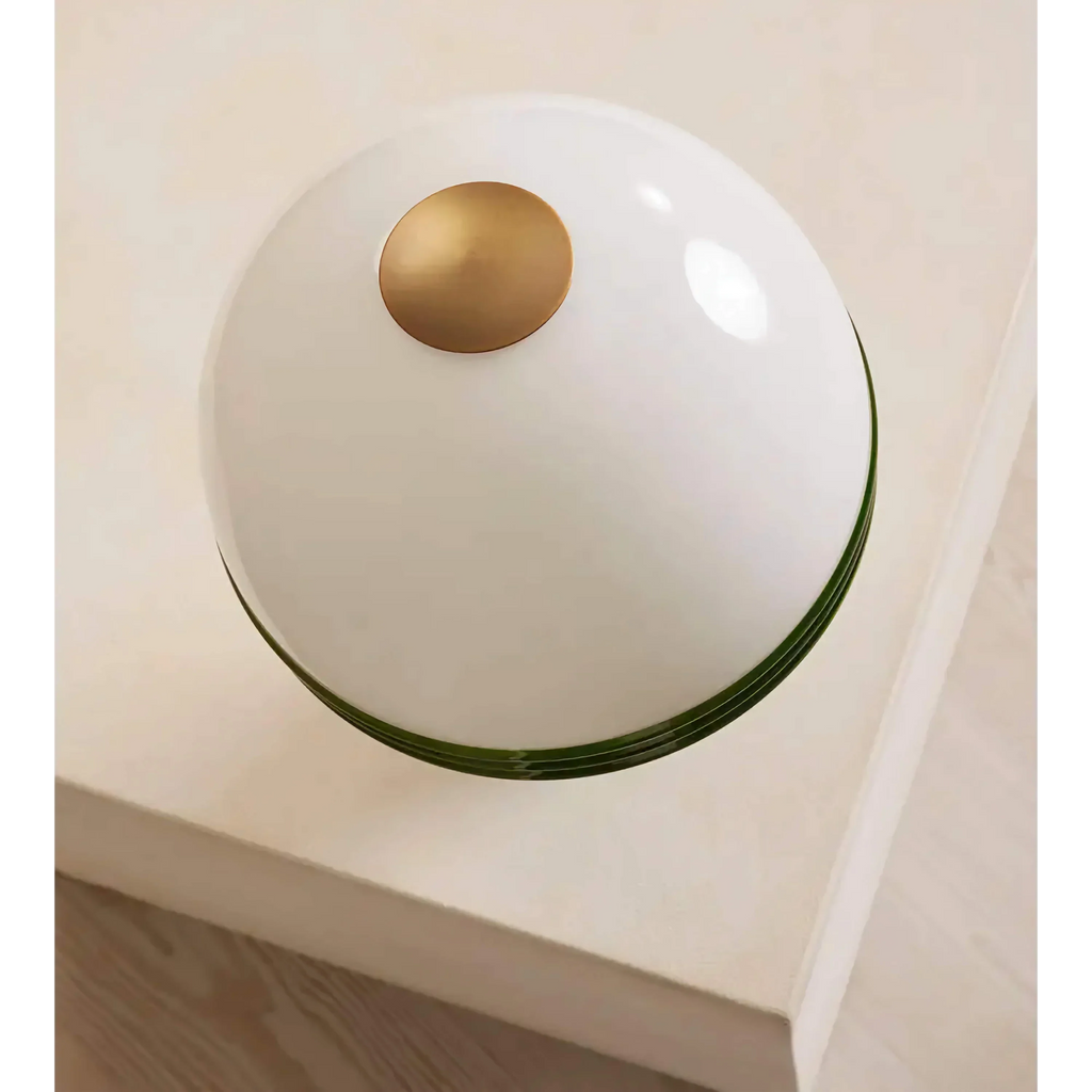 GREEN MARBLE DOME TABLE LAMP | CLPOP14S