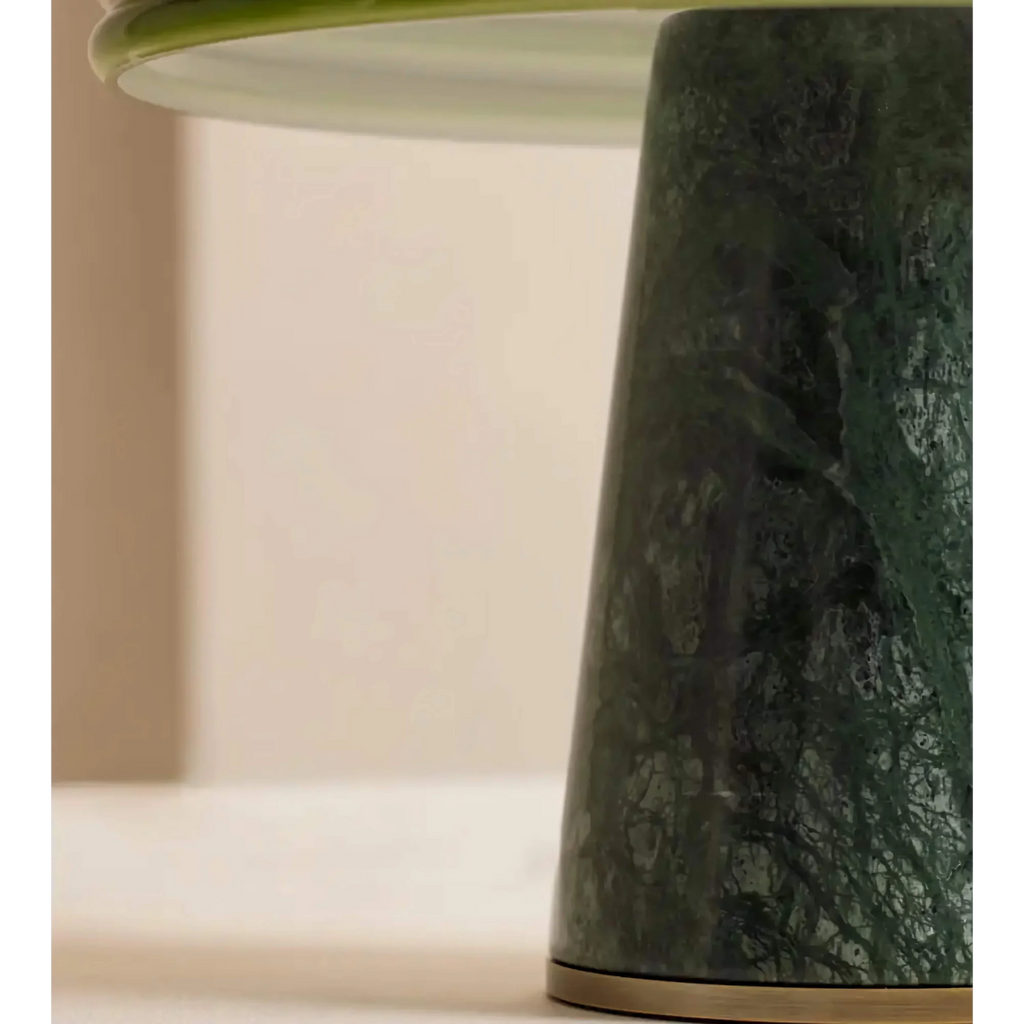 GREEN MARBLE DOME TABLE LAMP | CLPOP14S
