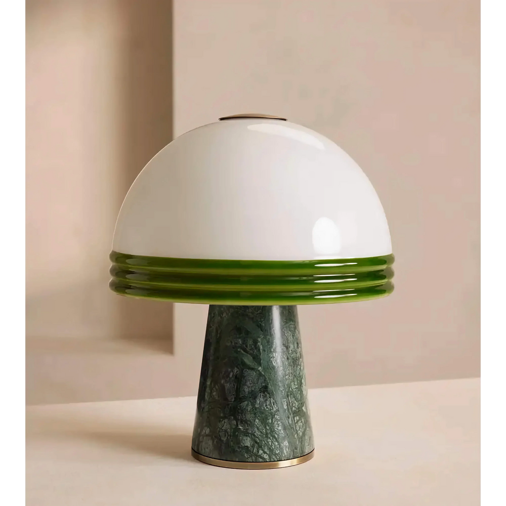 GREEN MARBLE DOME TABLE LAMP | CLPOP14S