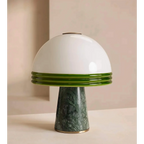 GREEN MARBLE DOME TABLE LAMP | CLPOP14S