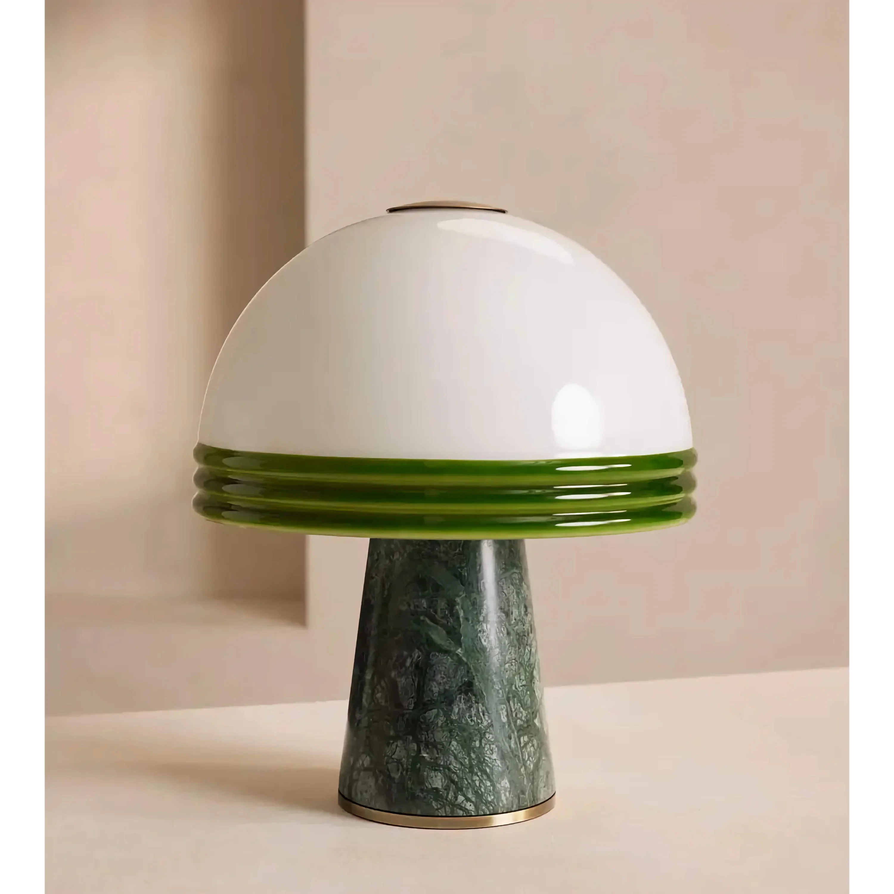 GREEN MARBLE DOME TABLE LAMP | CLPOP14S