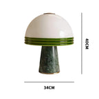 GREEN MARBLE DOME TABLE LAMP | CLPOP14S