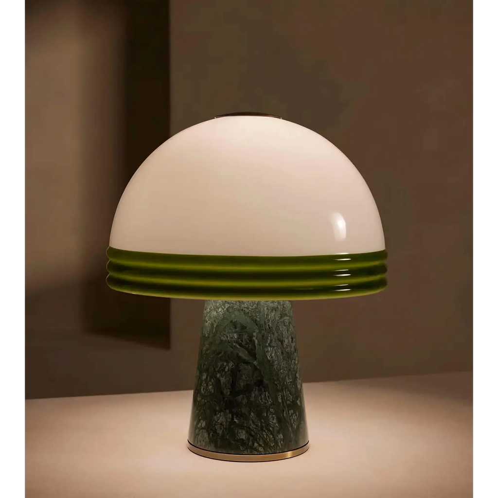 GREEN MARBLE DOME TABLE LAMP | CLPOP14S