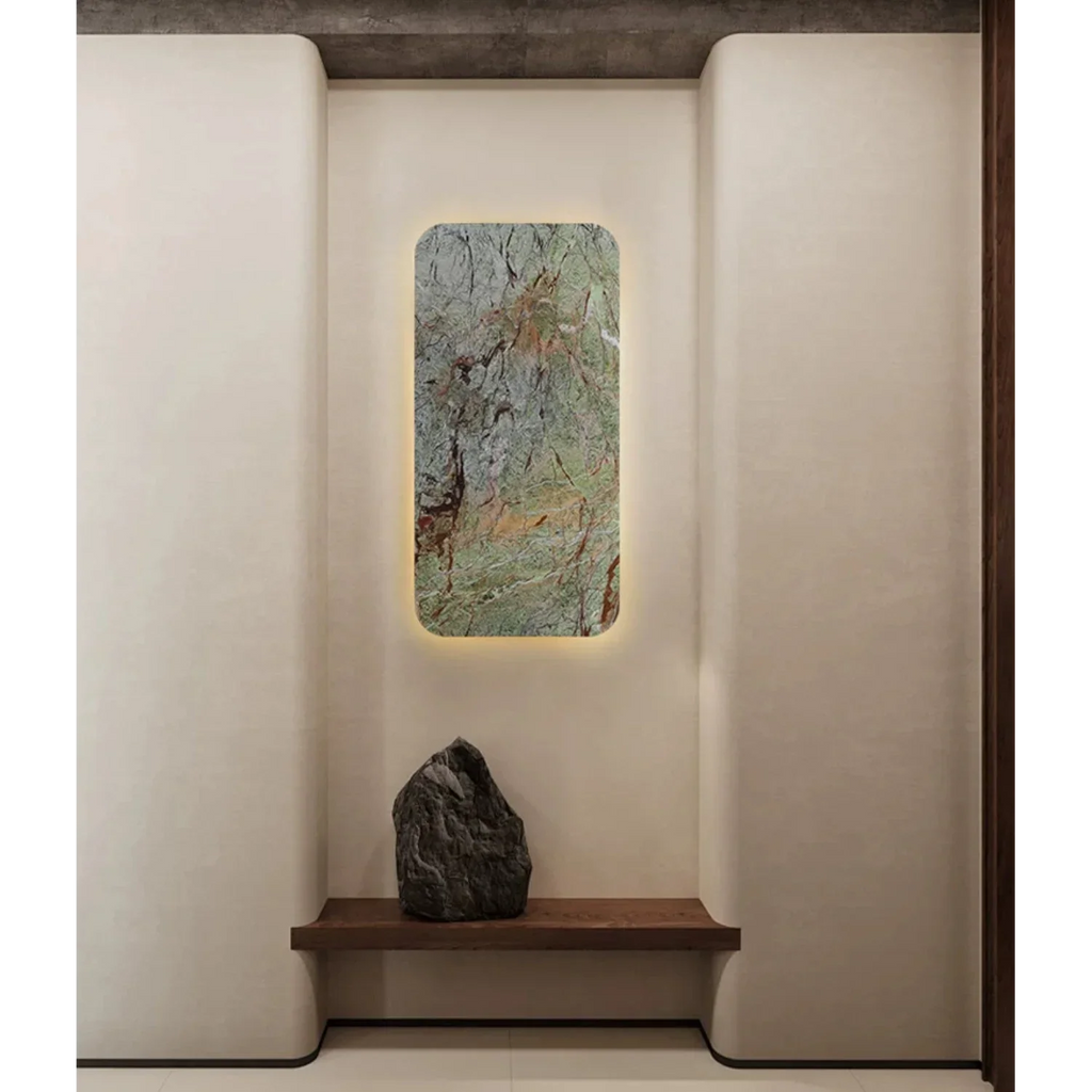 GREEN MARBLE RECTANGULAR WALL LAMP | CITTERIO DESIGN CLGH89520