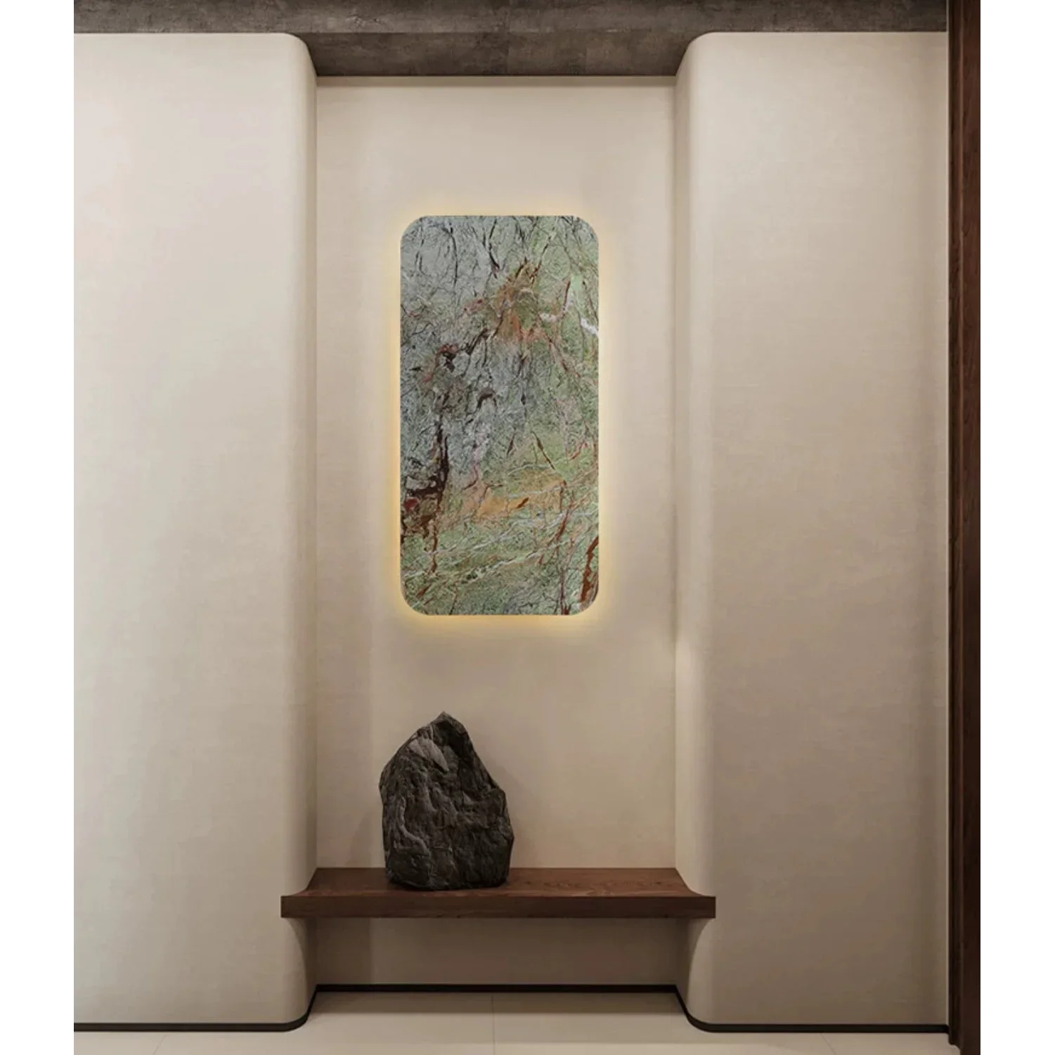 GREEN MARBLE RECTANGULAR WALL LAMP | CITTERIO DESIGN CLGH89520