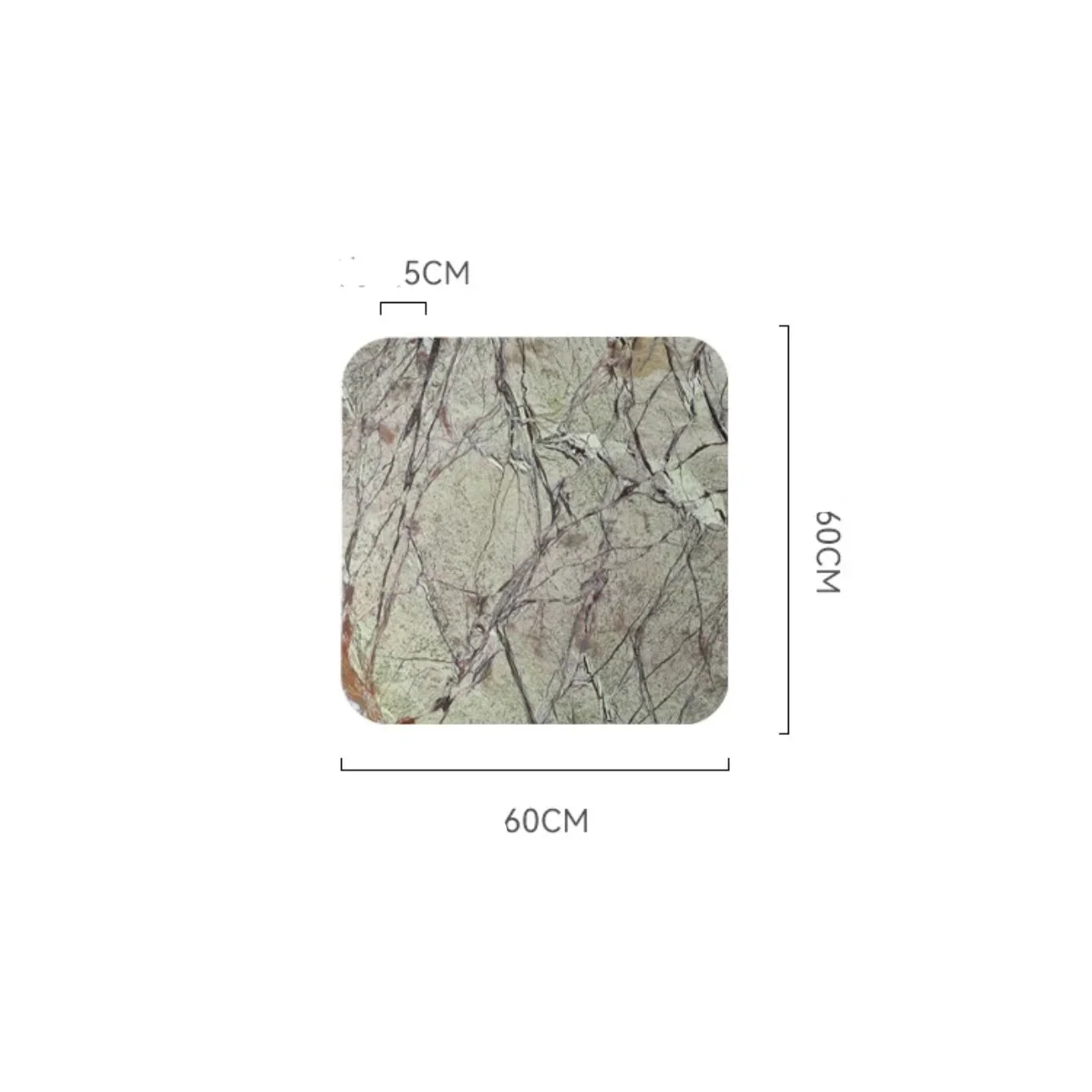 GREEN MARBLE SQUARE WALL LAMP | CLGH89521