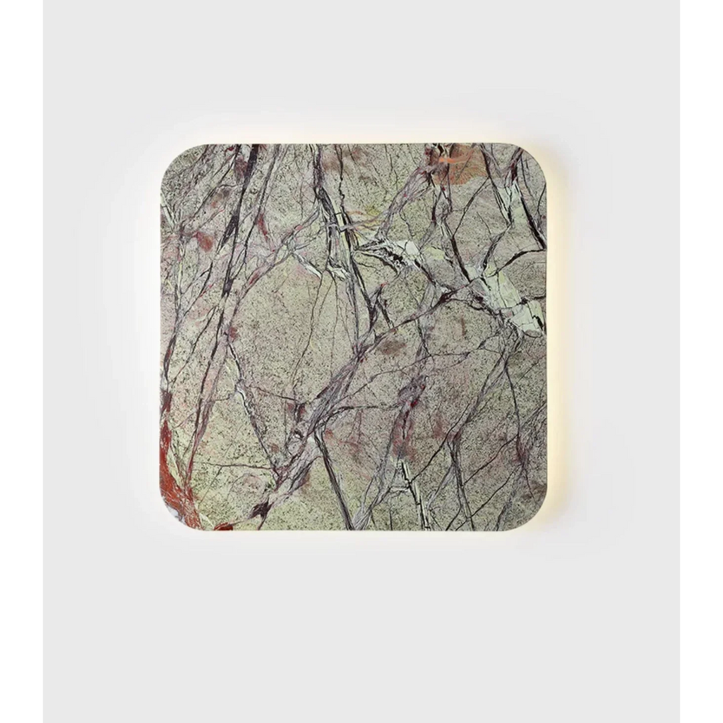 GREEN MARBLE SQUARE WALL LAMP | CLGH89521