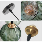 GREEN MODERN GLASS BALLS PENDANT LIGHTING