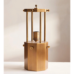 HAND-BLOWN AMBER GLASS TABLE LAMP | CLHBNMS05